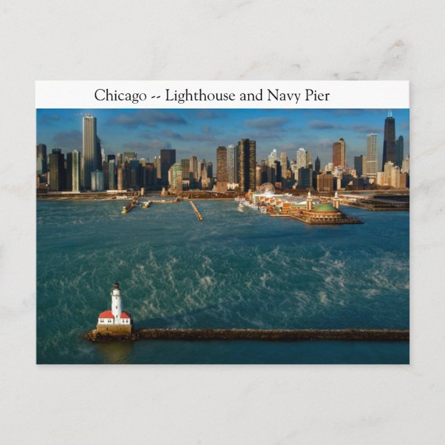 Chicago Lighthouse Postcard (Front)