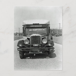 Chicago Loop City Bus 1920's Photograph  Postcard