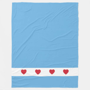 Chicago Love Fleece Blanket