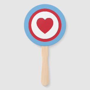 Chicago Love Hand Fans Blue