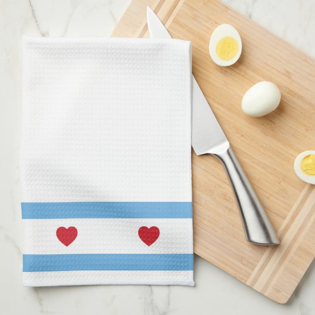 Chicago Love | Kitchen Towel (Quarter Fold)