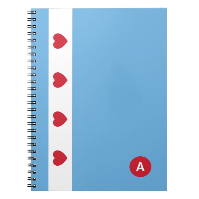 Chicago Love | Spiral Notebook | Monogram (Front)