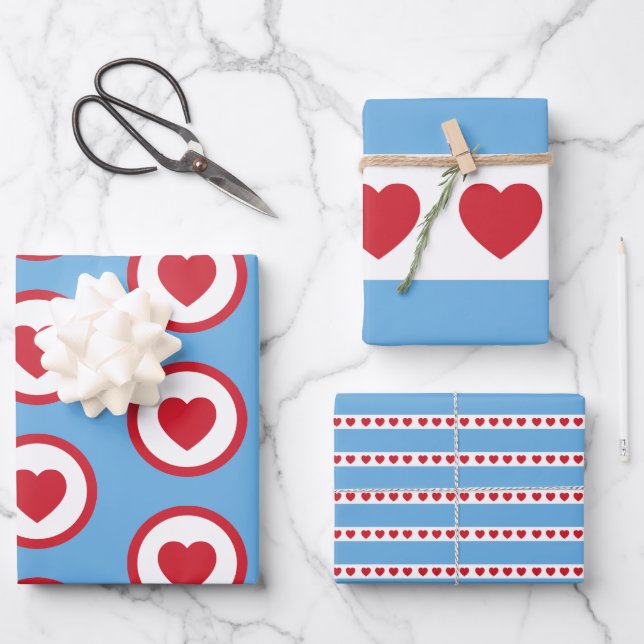 Chicago Love |  Wrapping Paper Sheets (Front)