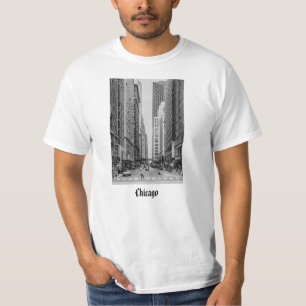 Chicago Madison Street Grayscale T-Shirt