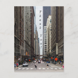 Chicago Madison Street Thank You Postcard
