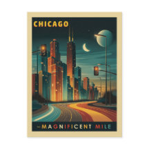 Chicago Magnificent Mile Vintage