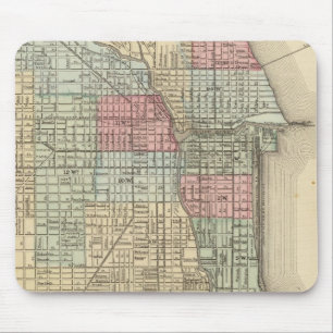 Chicago Map by Mitchell Mouse Mat