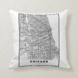 Chicago Map Cushion