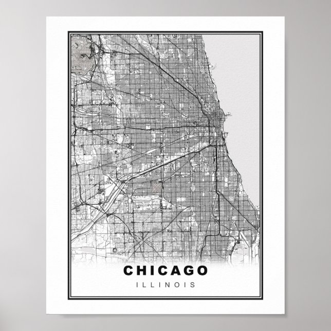 Chicago Map Poster (Front)
