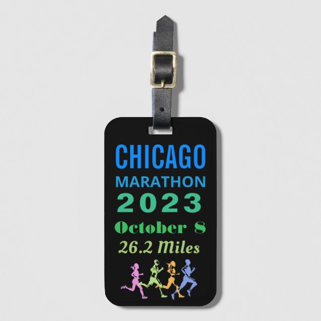Chicago Marathon 2023 Luggage Tags (Front Vertical)