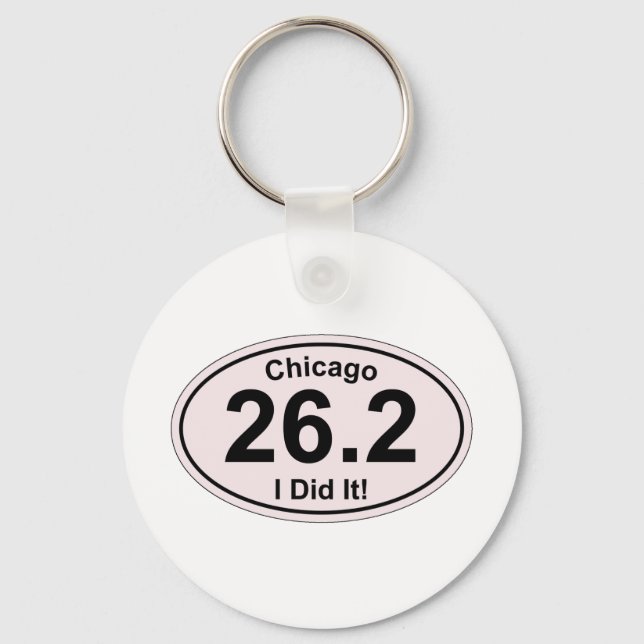 Chicago Marathon Key Ring (Front)