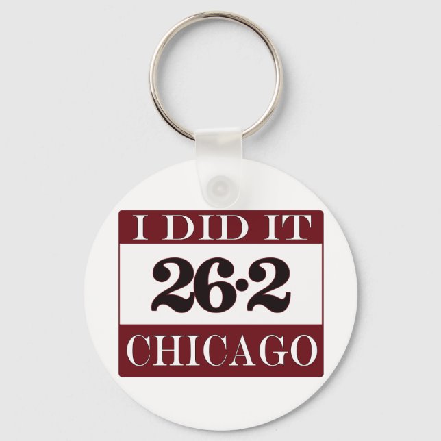 Chicago Marathon Key Ring (Front)