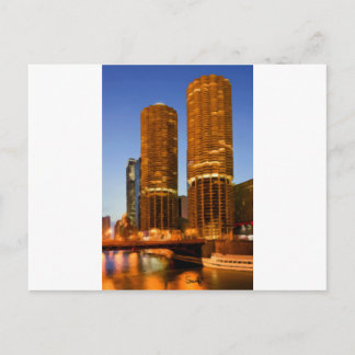 Chicago Marina Towers Postcard