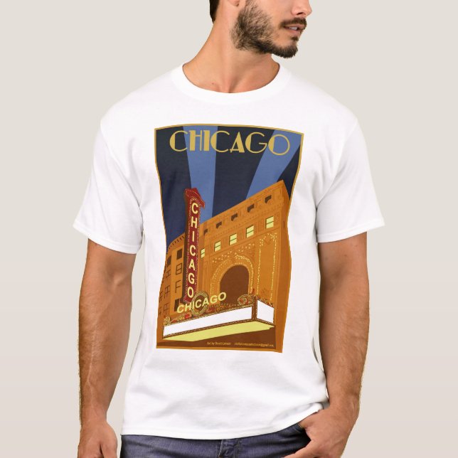 Chicago Men's Chicago Theater T-shirt (Front)