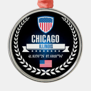 Chicago Metal Tree Decoration