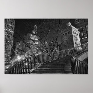 Chicago Michigan Ave Poster