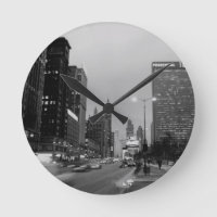 Chicago Michigan Avenue @ Night March 6, 1967