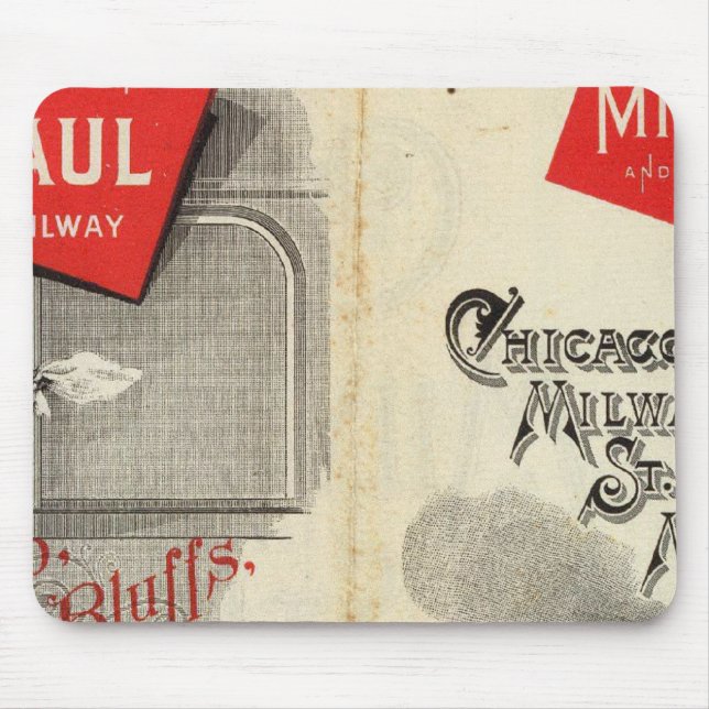 Chicago Milwaukee and St Paul Railway Mouse Mat (Front)