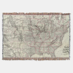 Chicago Milwaukee and St Paul Ry and connections Throw Blanket