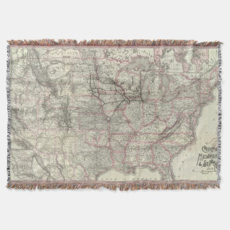 Chicago Milwaukee and St Paul Ry and connections Throw Blanket