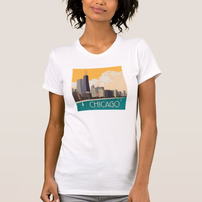 Chicago | Modern Skyline T-Shirt (Front)