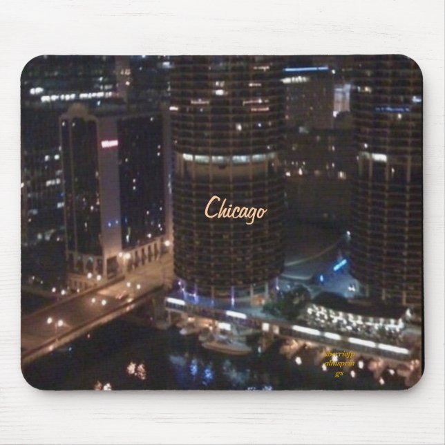 Chicago !! MY KIND TOWN Mouse Mat (Front)