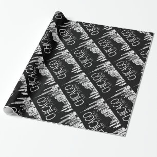 Chicago My Town Vintage Gift Paper