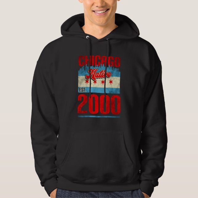Chicago Native Est 2000 Hoodie (Front)
