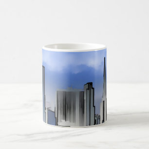 Chicago Nature Scene Buildings Towers Art Sketch Coffee Mug