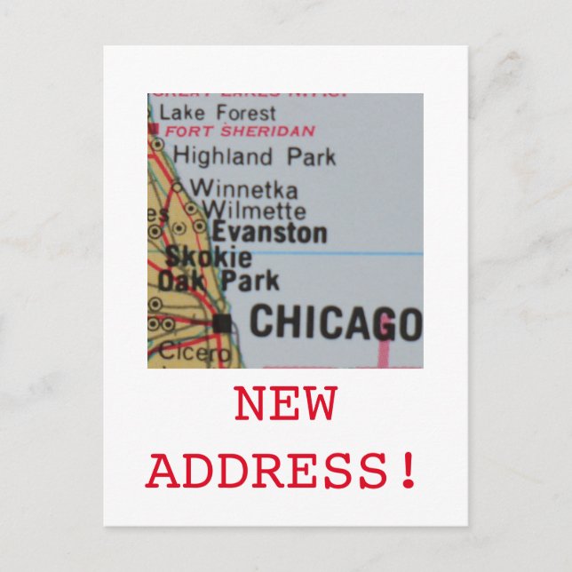 Chicago New Address announcement (Front)