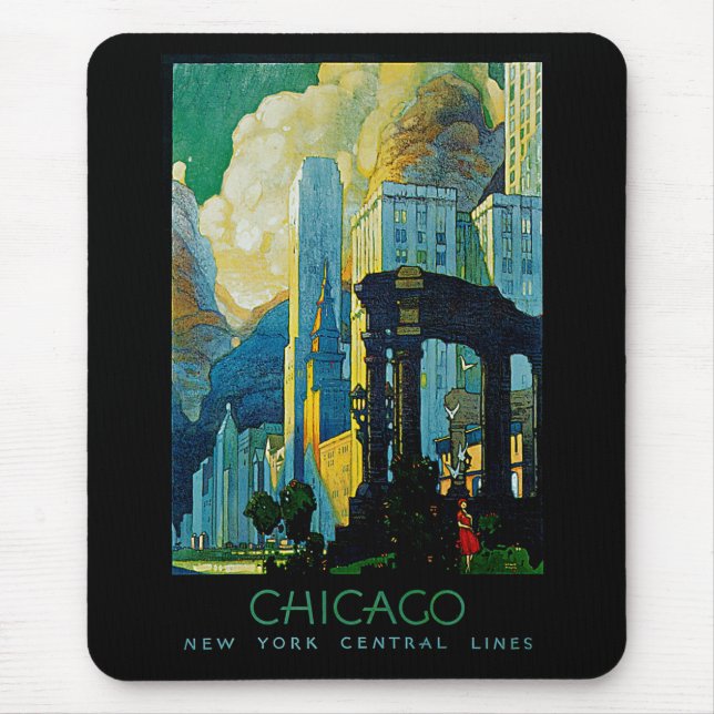Chicago ~ New York Central Lines Mouse Mat (Front)