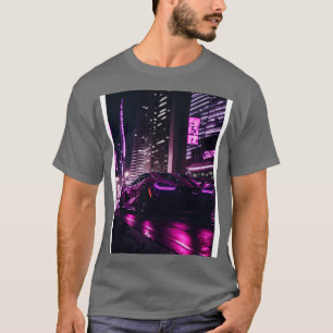 Chicago Night Ride Pink Sports 1 T-Shirt