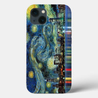Chicago night sky painting iPhone / iPad case