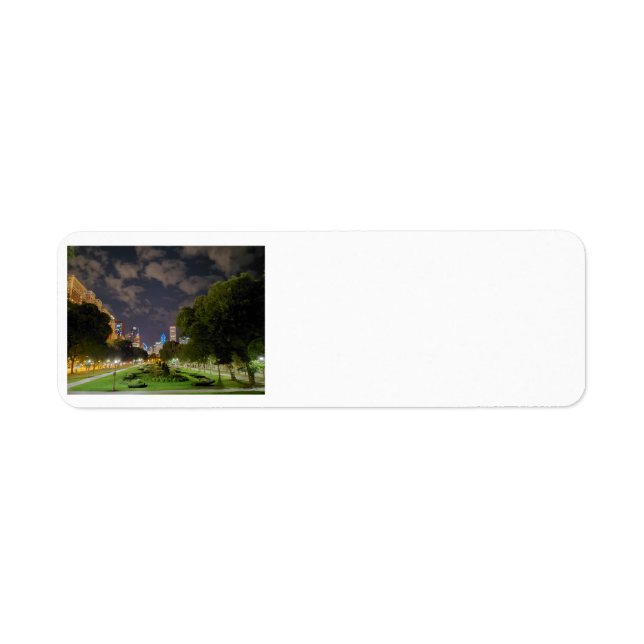 Chicago Night Sky return address labels (Front)