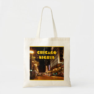 chicago nightlife tote bag