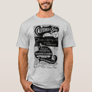 Chicago Northwestern 1898 Chicago to California T-Shirt