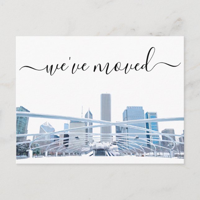 Chicago Office Moving Announcement Postcard (Front)