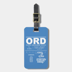 Chicago O'Hare Int'l Airport ORD Luggage Tag