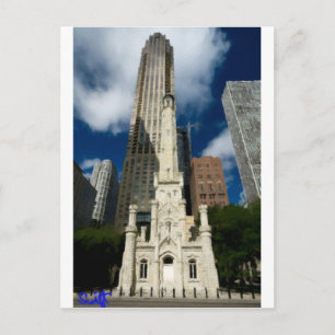 Chicago Old Water Tower Postcard