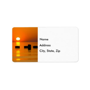 Chicago Orange Galore Morning Address Label