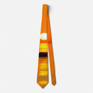 Chicago Orange Galore Morning Neck Tie