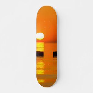 Chicago Orange Galore Morning Skateboard