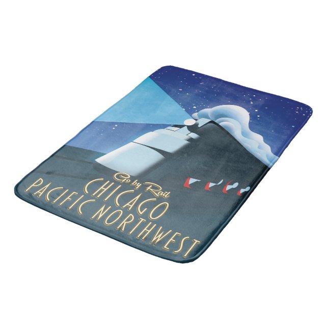 Chicago Pacific Northwest Bath Mat (Angled)