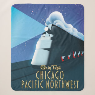 Chicago Pacific Northwest Sherpa Blanket