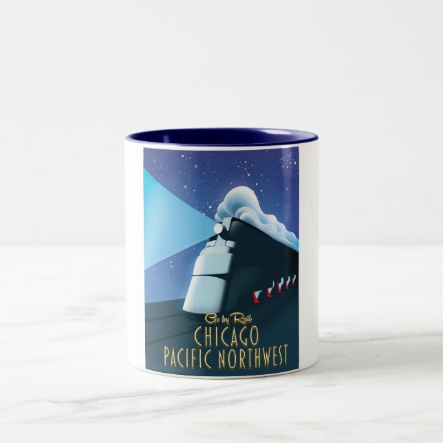 Chicago Pacific Northwest Two-Tone Coffee Mug (Center)