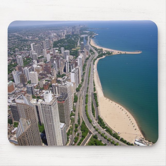 Chicago panoramic view mouse mat (Front)