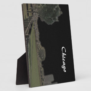 Chicago Park Blackened Sky Plaque