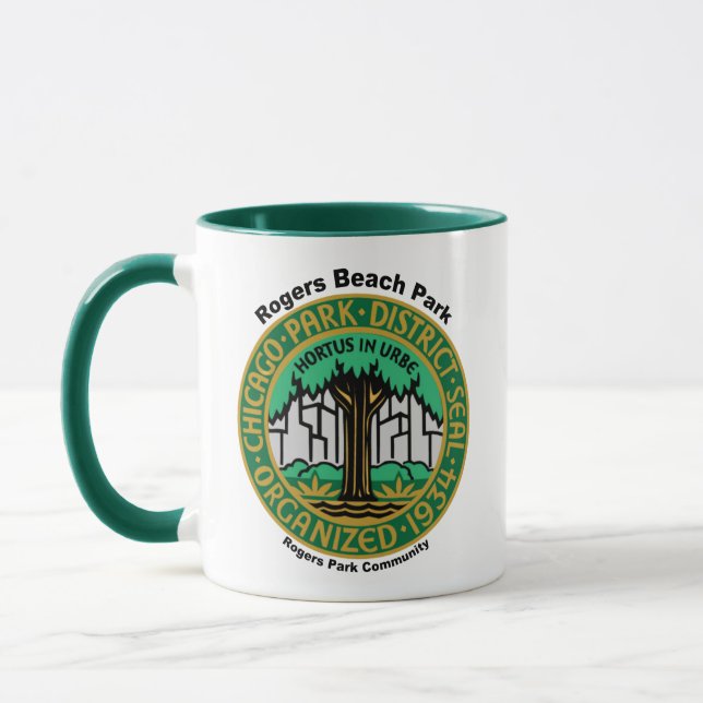 Chicago Park District, Rogers Beach Park Mug (Left)