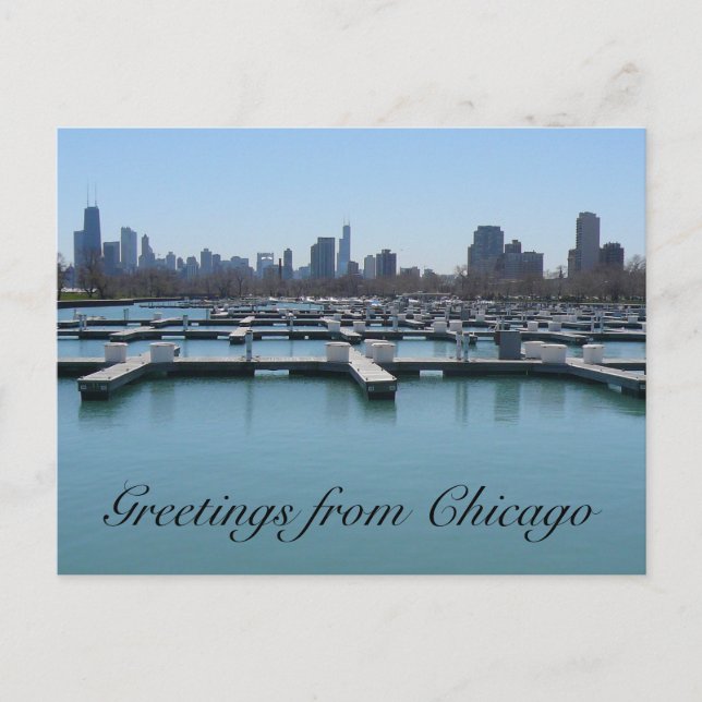 chicago piers postcard (Front)