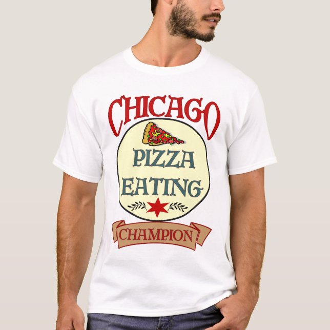 Chicago Pizza Eating Champ T-Shirt (Front)